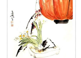 國(guó)畫水仙的畫法