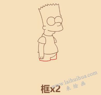 辛普森簡筆畫畫法步驟14