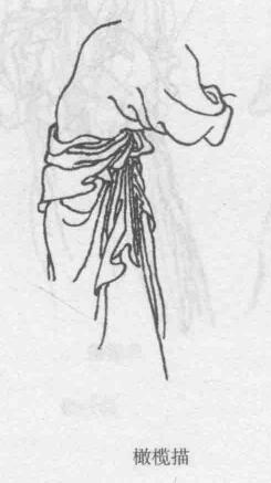 橄欖描，十八描圖例