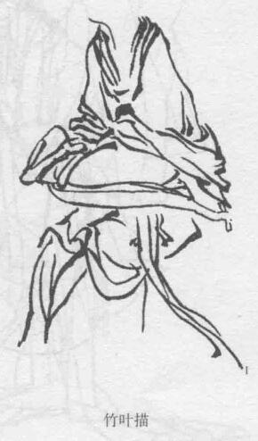 竹葉描，十八描圖例