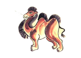 駱駝兒童國畫畫法