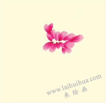 牡丹兒童水墨畫畫法步驟01