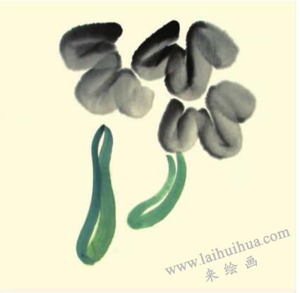 黃瓜兒童水墨畫(huà)畫(huà)法步驟02