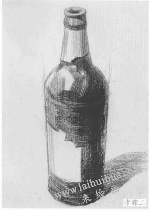 酒瓶的結(jié)構(gòu)與作畫(huà)步驟素描練習(xí)02