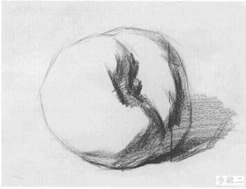 蘋(píng)果的作畫(huà)步驟與結(jié)構(gòu)素描練習(xí)02