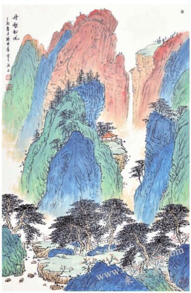 臨摹創(chuàng)作《丹壑松風(fēng)》步驟03