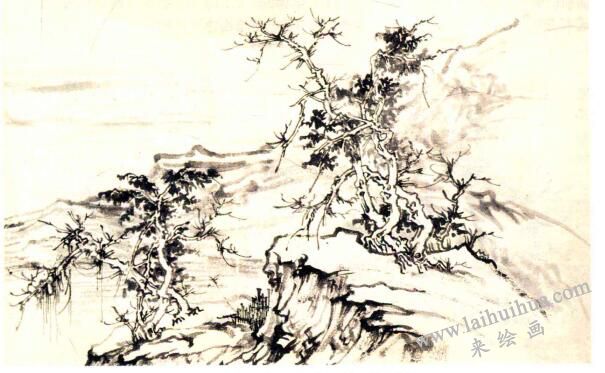 北宋許道寧山水畫中的樹法特征