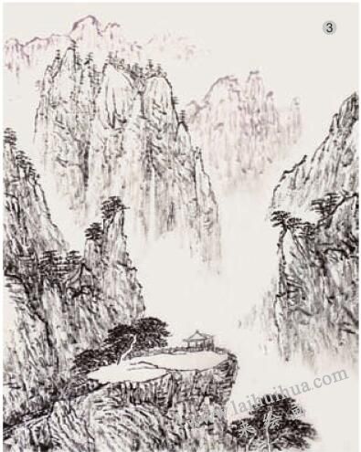 青綠山水畫的構(gòu)圖程序03