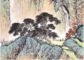 青綠山水畫的構(gòu)圖要領(lǐng)