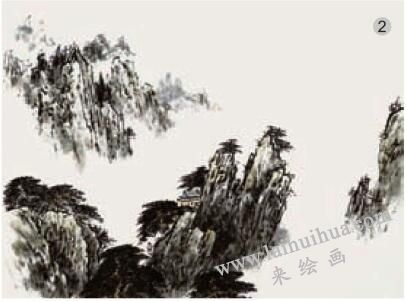 濕畫(huà)法畫(huà)云步驟02