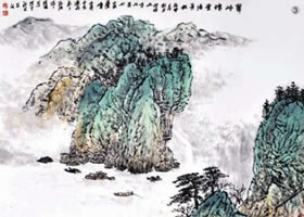 水墨山水畫罩染法
