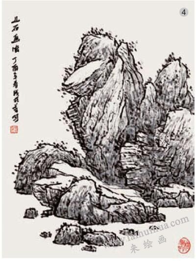 山石的點(diǎn)染