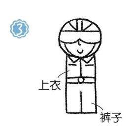 飛行員簡(jiǎn)筆畫(huà)畫(huà)法步驟03
