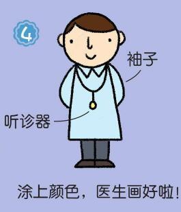 醫(yī)生簡(jiǎn)筆畫(huà)畫(huà)法步驟04