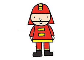 消防員簡(jiǎn)筆畫(huà)