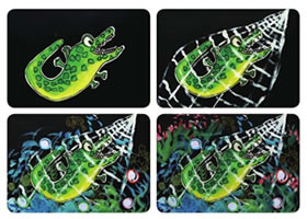 小鱷魚(yú)兒童畫(huà)教學(xué)過(guò)程