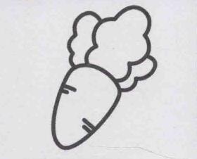 胡蘿卜簡(jiǎn)筆畫畫法步驟05