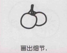 楊梅簡(jiǎn)筆畫(huà)畫(huà)法步驟04