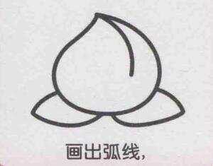 桃子簡(jiǎn)筆畫(huà)畫(huà)法步驟05