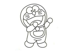 機(jī)器貓簡筆畫