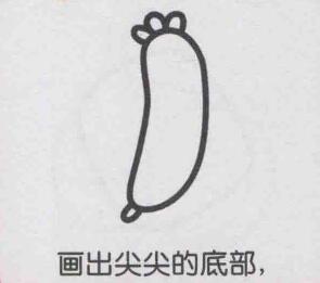 絲瓜簡筆畫畫法步驟03