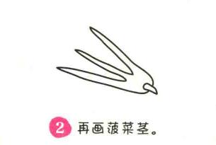 波草簡(jiǎn)筆畫畫法步驟02