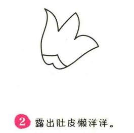百合花簡筆畫畫法步驟02