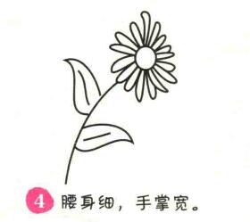 菊花簡(jiǎn)筆畫畫法步驟04