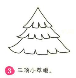 松樹簡筆畫畫法步驟03