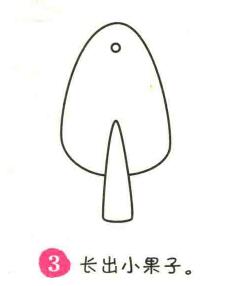 果樹簡(jiǎn)筆畫畫法步驟03