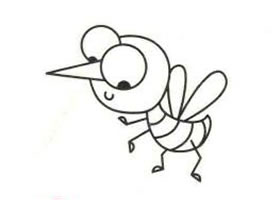 蚊子簡(jiǎn)筆畫