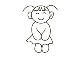 女孩簡(jiǎn)筆畫
