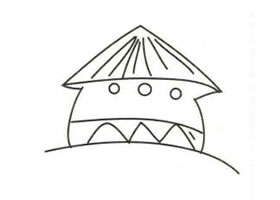草屋簡筆畫