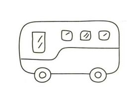 公共交通工具簡筆畫