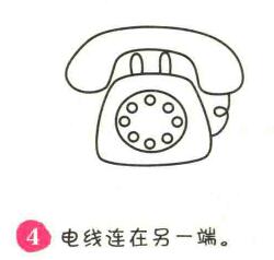 電話簡(jiǎn)筆畫畫法步驟04
