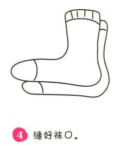 襪子簡(jiǎn)筆畫(huà)畫(huà)法步驟04