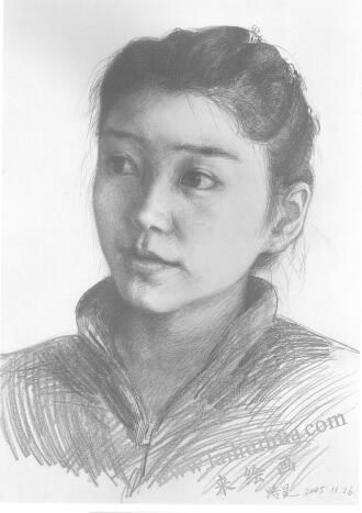素描肖像畫(huà)步驟分解一04