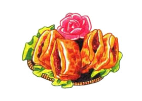 壽司色鉛筆簡(jiǎn)筆畫