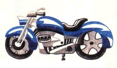 摩托車(chē)色鉛筆簡(jiǎn)筆畫(huà)畫(huà)法步驟06