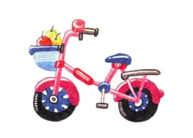 自行車色鉛筆簡(jiǎn)筆畫