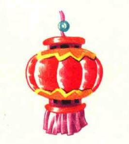 春節(jié)燈籠色鉛筆簡(jiǎn)筆畫(huà)畫(huà)法步驟06
