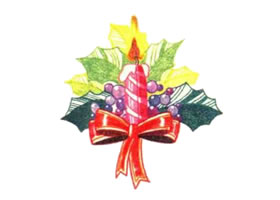 圣誕節(jié)色鉛筆簡(jiǎn)筆畫
