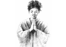 甜美的女孩素描畫法步驟