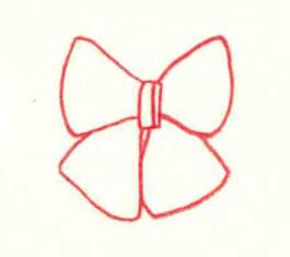 領(lǐng)結(jié)的色鉛筆簡(jiǎn)筆畫畫法步驟02