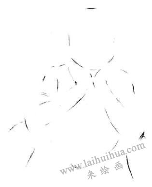 羞澀的男孩素描畫法步驟01