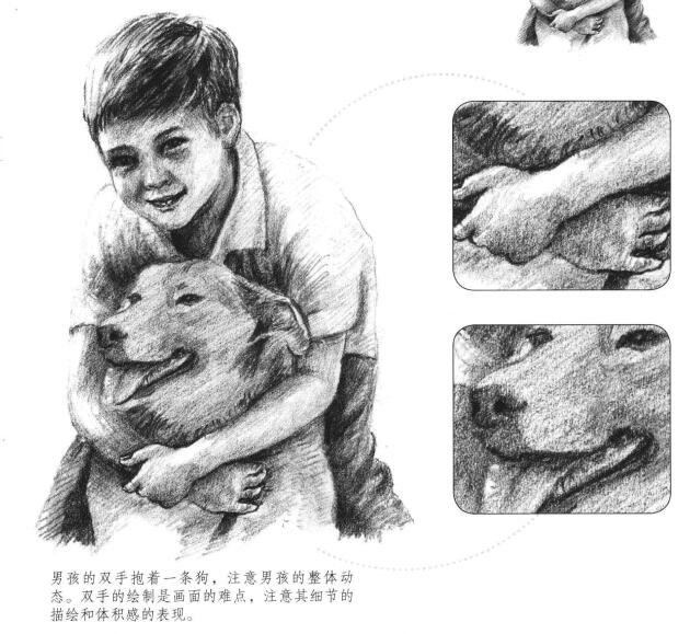 陽光男孩素描畫法步驟