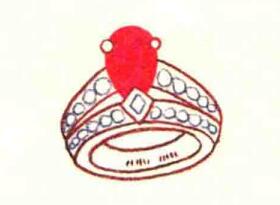 戒指色鉛筆簡(jiǎn)筆畫(huà)畫(huà)法步驟03