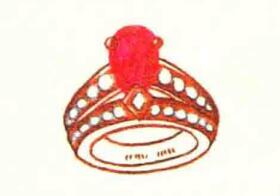 戒指色鉛筆簡(jiǎn)筆畫(huà)畫(huà)法步驟04