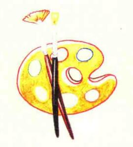 調(diào)色盤色鉛筆簡(jiǎn)筆畫畫法步驟05