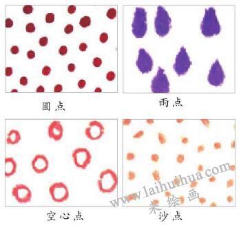 油棒畫(huà)色彩技法：點(diǎn)